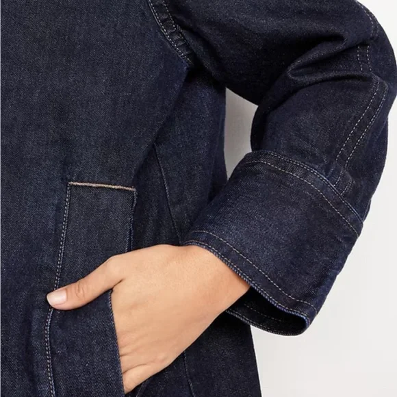 NWT Old Navy Dark Blue Denim Barn Jacket Size XL - Picture 4 of 9